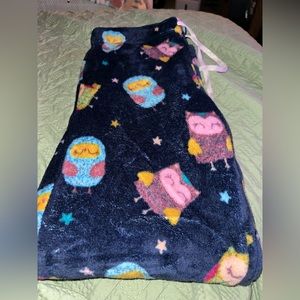 Owl Fuzzy Pajama Pants
